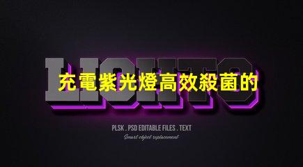 充電紫光燈高效殺菌的秘密武器是什么