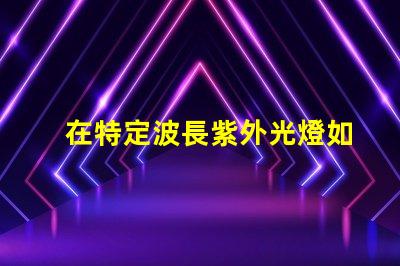 在特定波長紫外光燈如何選擇合適的紫外光源