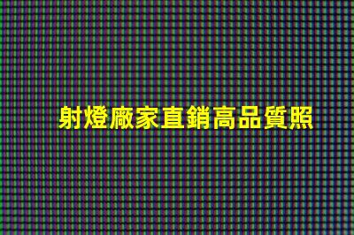 射燈廠家直銷高品質照明解決方案的最佳選擇嗎