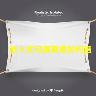 嵌入式可調筒燈如何選擇最適合的照明方案