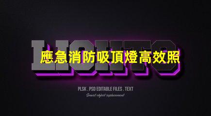 應急消防吸頂燈高效照明與安全保護的結合