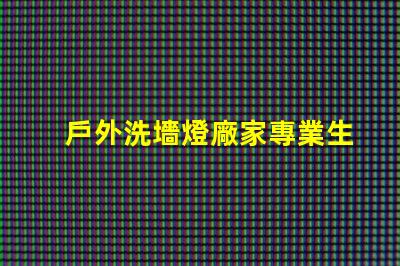 戶外洗墻燈廠家專業生產高效節能洗墻燈的領導者