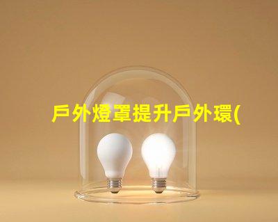 戶外燈罩提升戶外環(huán)境美感的秘訣是什么