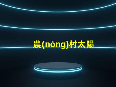 農(nóng)村太陽能路燈廠家高效光源與節(jié)能解決方案