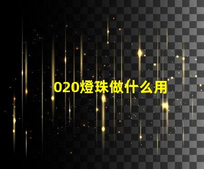 020燈珠做什么用