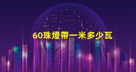 60珠燈帶一米多少瓦