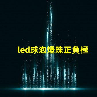 led球泡燈珠正負極