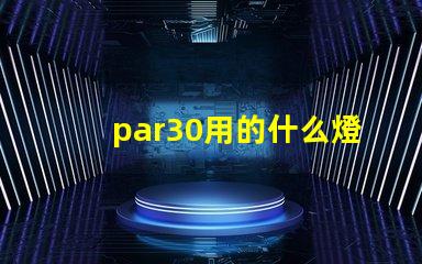 par30用的什么燈珠