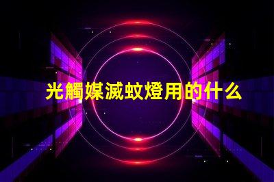 光觸媒滅蚊燈用的什么燈珠