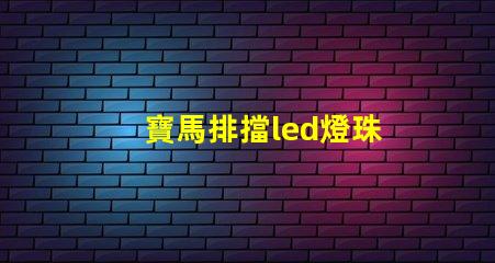 寶馬排擋led燈珠