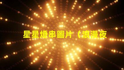 星星燈串圖片（浪漫夜晚的裝飾品）