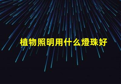 植物照明用什么燈珠好