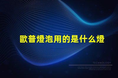 歐普燈泡用的是什么燈珠