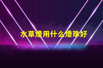 水草燈用什么燈珠好