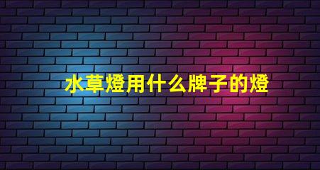 水草燈用什么牌子的燈珠好