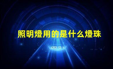照明燈用的是什么燈珠