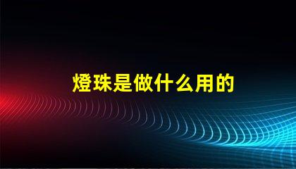 燈珠是做什么用的