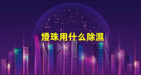 燈珠用什么除濕