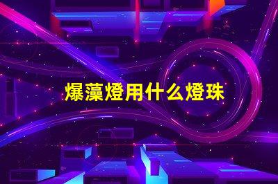 爆藻燈用什么燈珠
