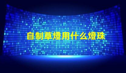 自制草燈用什么燈珠