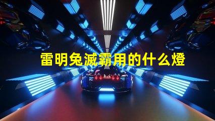 雷明兔滅霸用的什么燈珠