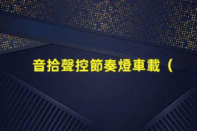 音拾聲控節奏燈車載（車載音控燈帶,打造個性車內氛圍）